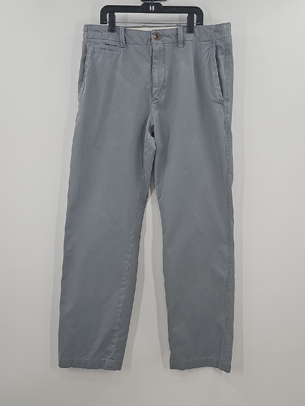 Banana Republic Men's Classic Straight Chino Pants - Gray Size 33/32